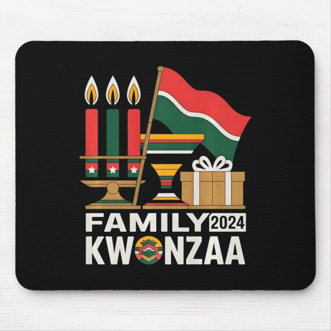 Mousepad Kwanzaa Familiar Confrontos Para Crianças Adultos  (Frente)