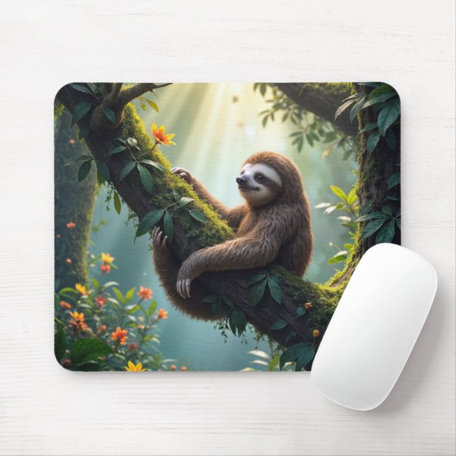 Mousepad Lã Bonita em Floresta Tropical (Com mouse)