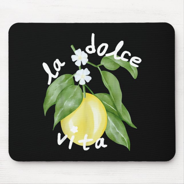 Mousepad La Dolce Vita La Dolce Noiva Itália Limão Combinan (Frente)