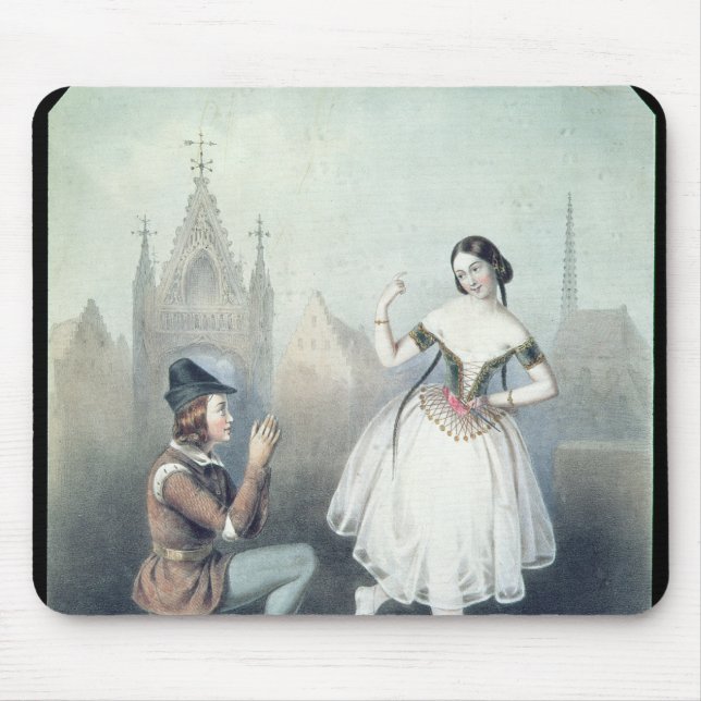 Mousepad La Esmeralda': Carlotta Grisi & Jules Perrot (Frente)