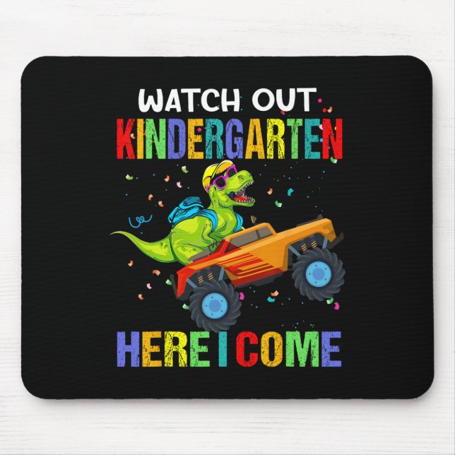 Mousepad Lá Fora O Jardim De Infância Vim Primeiro Dia Do D (Frente)