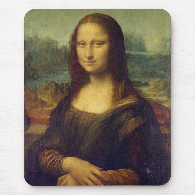 Mousepad La Joconde - Portrait de Mona Lisa - Léonard de Vi (Frente)