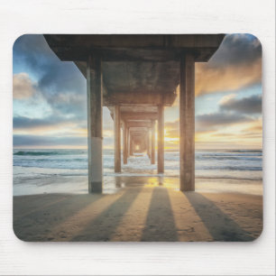 Mousepad La Jolla, o cais de Scripps no por do sol San