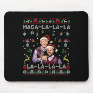 Mousepad La La Donald Trump Potus 47 Ugly Christmas Swea