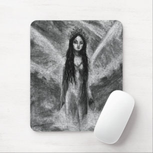 Mousepad La Luna Dark Angel Fairy Woman Gótico Fantasy Art