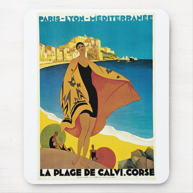 Mousepad La Plage de Calvi, Corse (Frente)