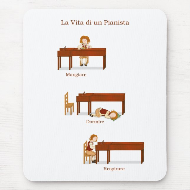 Mousepad La Vita di un Pianista (Frente)