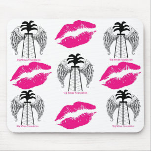 Mousepad Lábios cor-de-rosa
