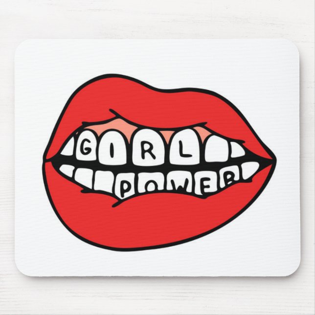 Mousepad Lábios de energia para meninas (Frente)