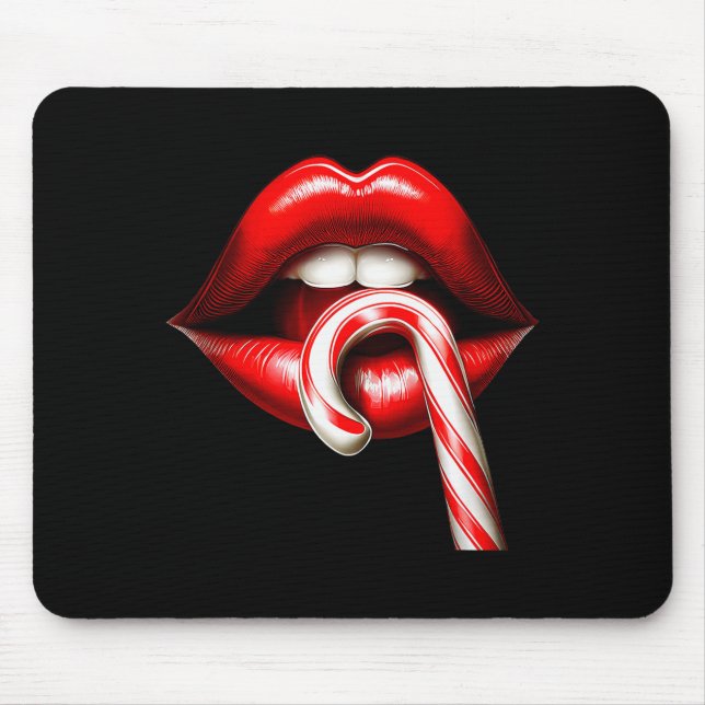 Mousepad Lábios de São Valentim Beijos de São Valentim Doce (Frente)