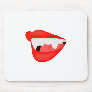 Mousepad Lábios de vampiro sedento de pescoço