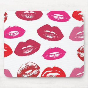 Mousepad Lábios-Kissable (Lábios-Kissing, Lábio Vermelho e 