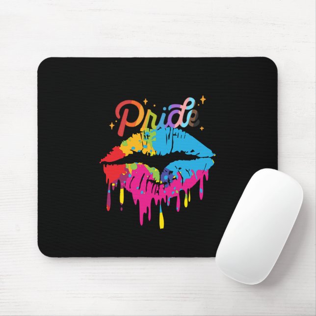 Mousepad Lábios Pride Rainbow | LGBTQ | LÁBIOS (Com mouse)