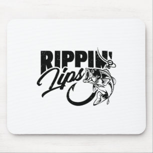 Mousepad Lábios Rasgando Pesca Pescador Engraçado