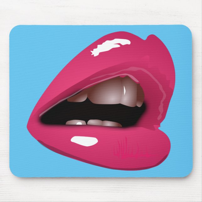 Mousepad lábios rosa (Frente)
