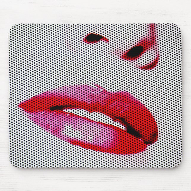 Mousepad Lábios vermelhos (Frente)