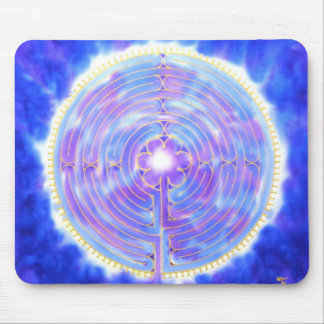 Mousepad Labirinto de Chartres no azul: Um tapete do rato