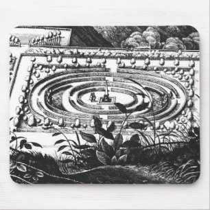 Mousepad Labirinto em Heidelberg, Hortus Palatinus (engravi