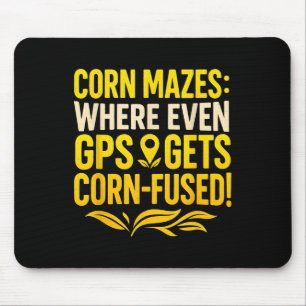 Mousepad Labirintos de Milho Divertidos Onde Mesmo o GPS Fi