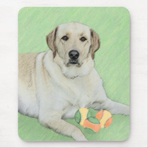 Mousepad Labrador Amarelo - Impressão de Retriever e Tênis