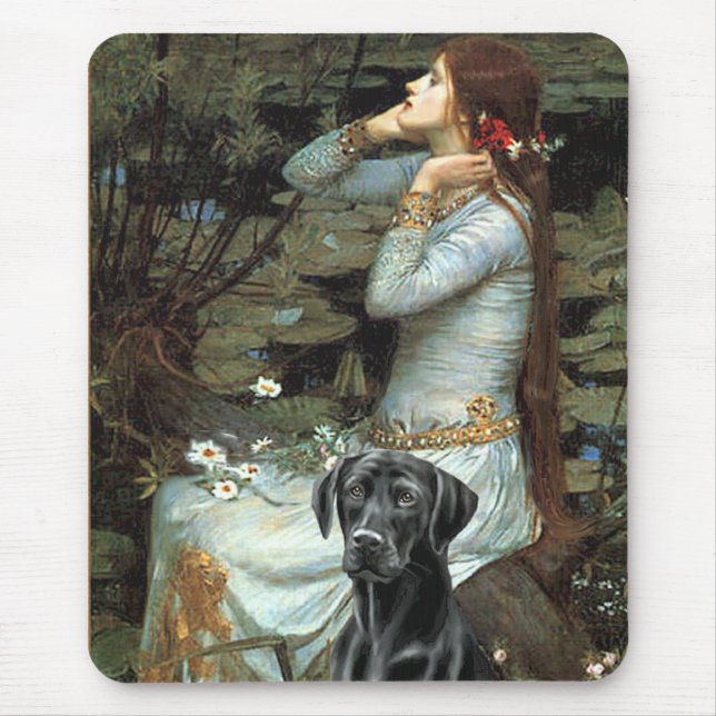 Mousepad Labrador (preto 1) - Ofelia (Frente)