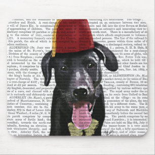 Mousepad Labrador Preto Com Fez