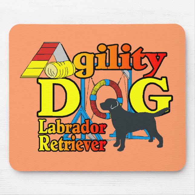 Mousepad Labrador Retriever Agilidade Shirts Ofertas (Frente)