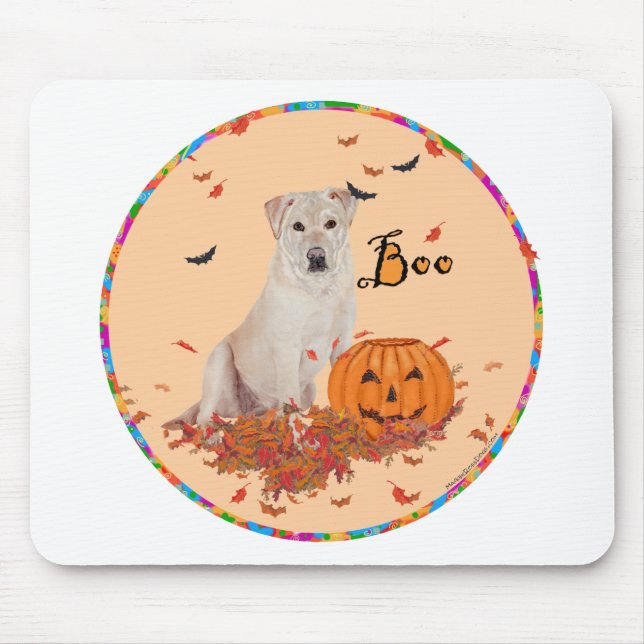 Mousepad Labrador Retriever Amarelo Boo! (Frente)