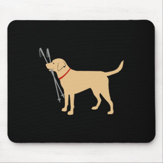 Mousepad Labrador Retriever Busca Bastões de Esqui Lab Amar