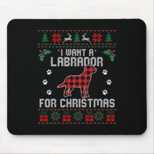 Mousepad Labrador Retriever Dog Lover Oferece Feliz Natal