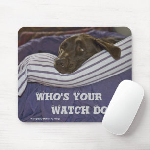 Mousepad Labrador retriever na cama
