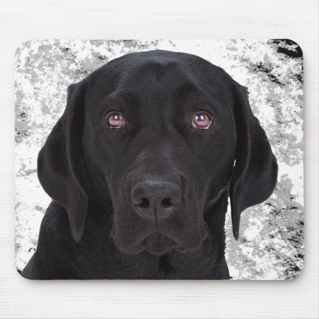 Mousepad Labrador retriever preto (Frente)