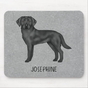 Mousepad Labrador Retriever preto Lab cachorro Nome persona
