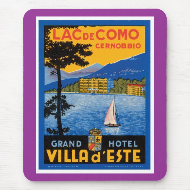 Mousepad Lac de Como (Frente)