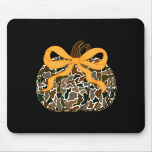 Mousepad Laço Coquete Abóbora Dia de Ação de Graças Outono