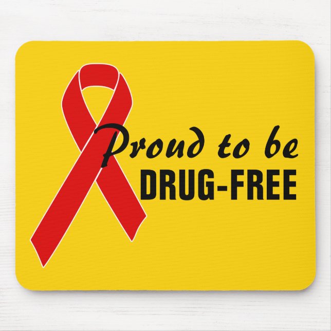 Mousepad Laço de Conscientização Vermelho + sua mensagem (Frente)