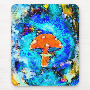 Mousepad Laço do cogumelo tingido