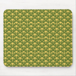 Mousepad Laços Dourados de Musgo em Damasco