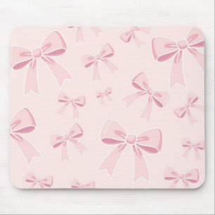 Mousepad Laços Rosa Fofa Coquete Casa de Campo Charme