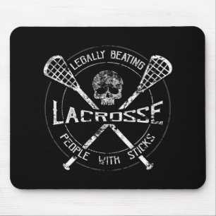 Mousepad Lacrosse Batendo Legalmente Em Pessoas Com Sticks 