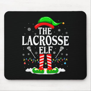 Mousepad Lacrosse Elf Funny Matching Xmas Lacrosse Chri