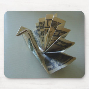Mousepad Lado de Origami Turquia do dinheiro