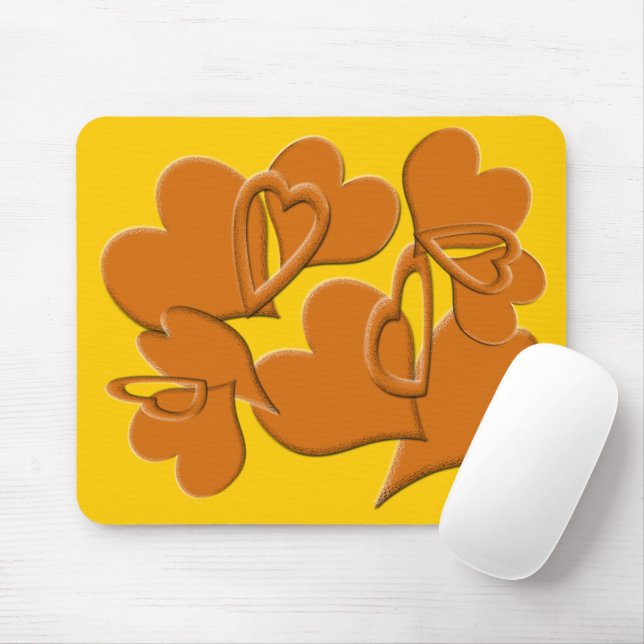 Mousepad Lado mais suave do laranja (Com mouse)