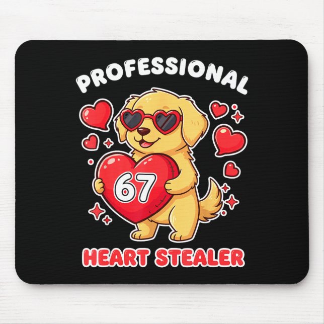 Mousepad Ladrão de Corações Profissional do Dia dos Namorad (Frente)