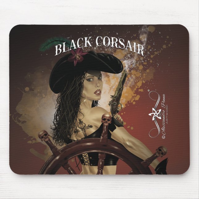 Mousepad Lady Black Corsair (Frente)