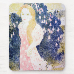 Mousepad Lady em vestido rosa, Maurice Denis