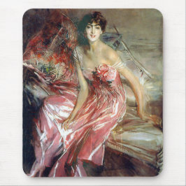 Mousepad Lady in a Pink Dress (por Giovanni Boldini)