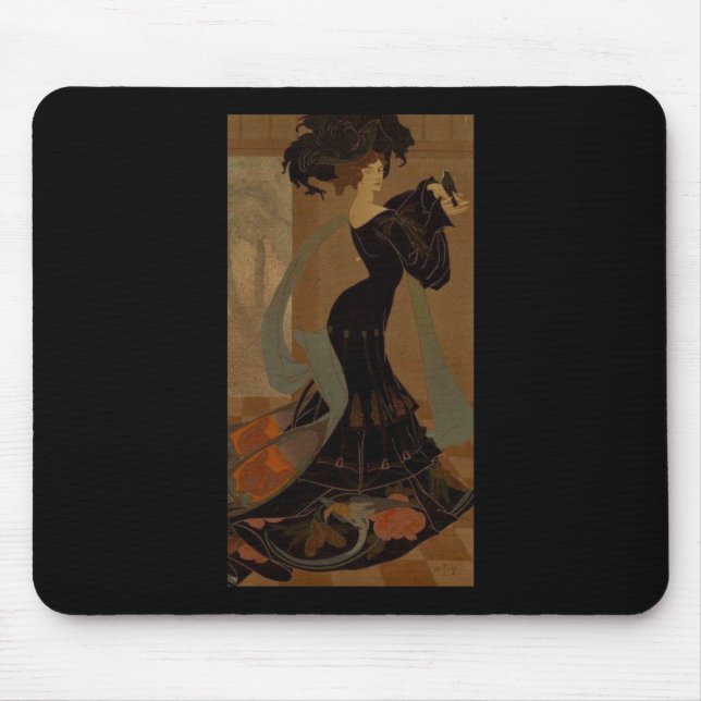 Mousepad Lady in Black (Frente)
