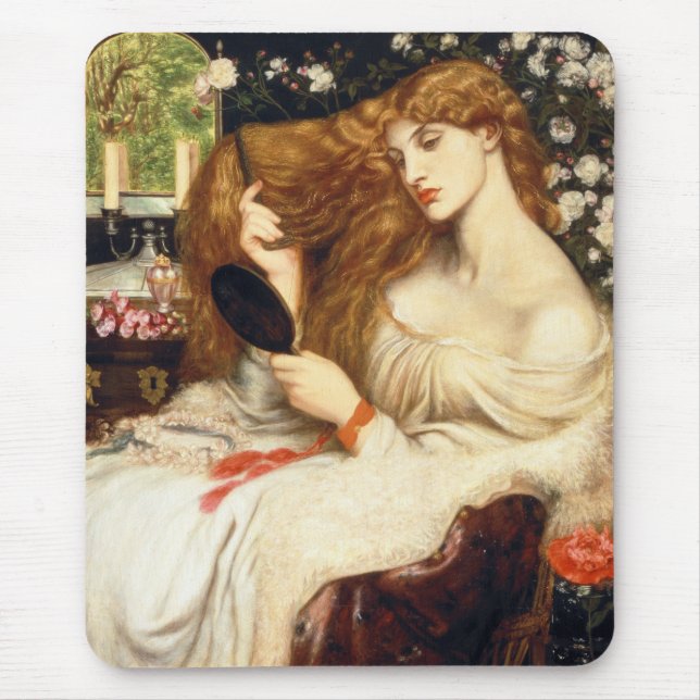 Mousepad Lady Lilith (Beleza Impressionante com Cabelo Verm (Frente)