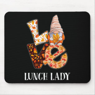 Mousepad Lady Love Autumn Fall Gnomo Para Professores 1